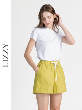 LIZZY夏季时尚都市休闲多巴胺百搭木棉短裤8133