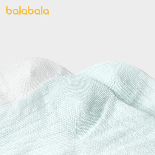 巴拉巴拉女童袜子儿童网眼袜夏季薄款蝴蝶结袜两双装 商品图2