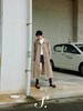 shyshystill/shy202412016/温柔低饱和度气质宽松纯棉中长款风衣 商品缩略图3