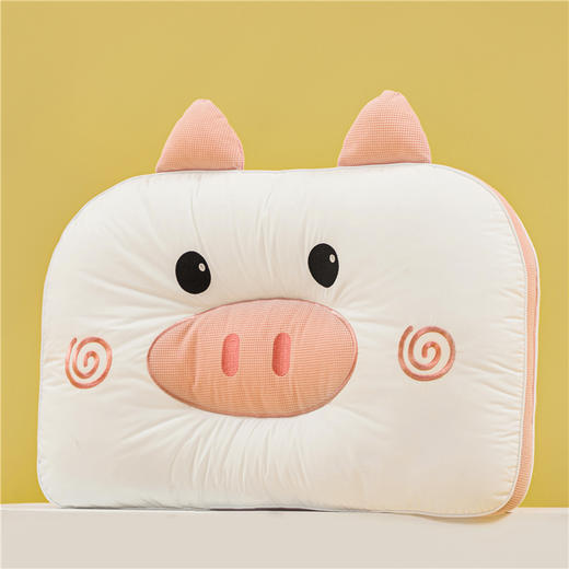 自然醒全棉四色卡通枕儿童枕头纯棉家用48x74整头一对装学生护颈枕芯睡觉专用XK 商品图7