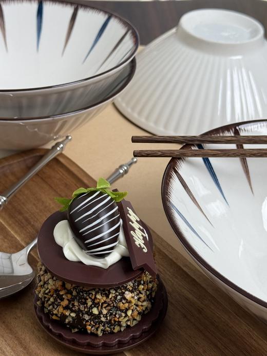 【醒粉福利29.9元4个】【雅韵宝藏斗笠碗】存咏·8英寸纤草日式斗笠碗 商品图0