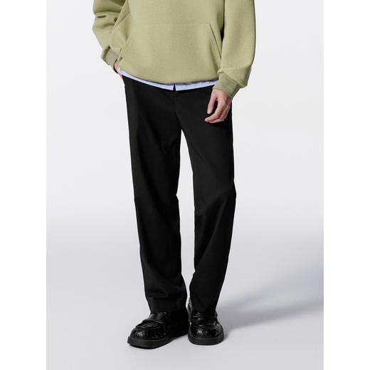 GXG男装 黑色直筒套西西裤不易皱西裤 24年秋G24X143005 商品图3