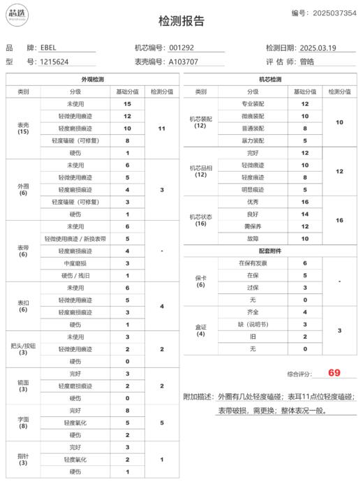 EBEL 1215624 商品图8