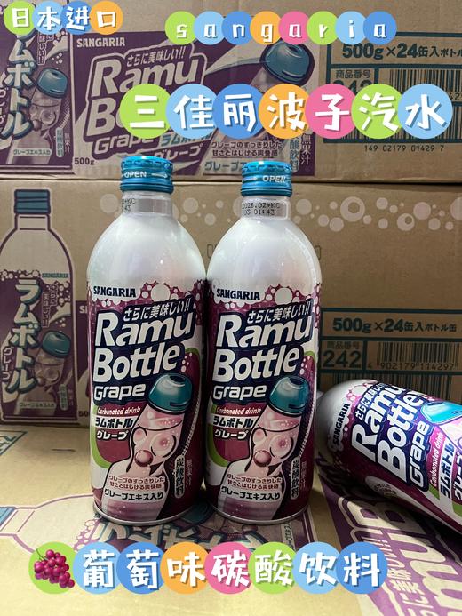 三佳利碳酸饮料 葡萄味500g  1*24   14902179014297 商品图0