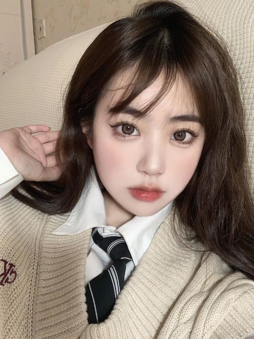 Doragina旗下｜可可奶咖｜14.5mm白狮参考着色大直径 日抛 一盒十片装 商品图6