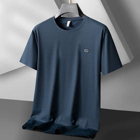 【冰丝】【DK】大依优型大码短袖T恤加肥大码半袖男夏季冰丝凉感打底衫胖子圆领运动T恤