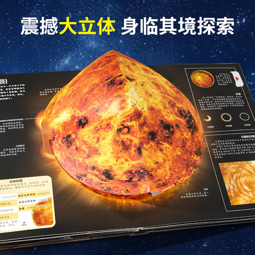 【青葫芦】那么大！立体书：太空 3-8岁 【精装硬壳绘本】揭秘太空儿童太空科普立体书 商品图2