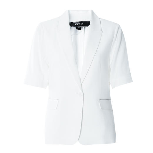 EITIE爱特爱夏季新款通勤纯色五分袖西装外套女7803503 商品图5