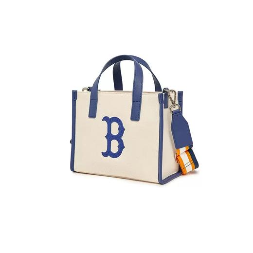 【品牌授权】扫码验证 韩国MLB 带防伪码 经典帆布托特包-黑色 深棕色 奶油色 3AORS062N 女新款老花满印休闲时尚运动背包 商品图8