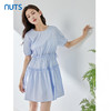 NUTS夏季新款甜美叠层圆领短袖女装连衣裙高腰显瘦324102005B 商品缩略图3