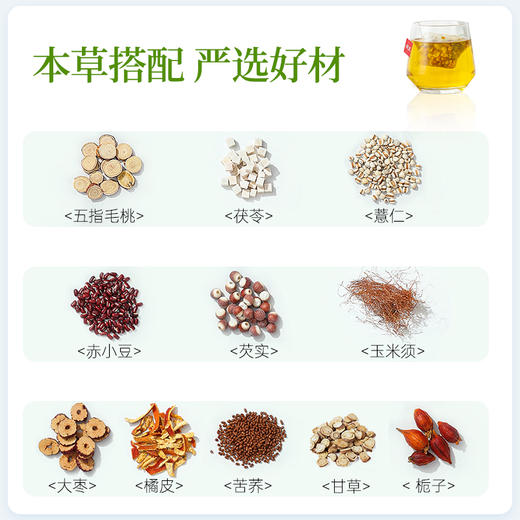 璞匠五指毛桃茯苓茶包赤小豆薏苡仁芡实苦荞麦玉米须茶三伏天花茶 商品图1