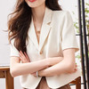 SMZ35447短袖西装外套女夏季2025新款小个子高级感小西服宽松薄款正肩上衣 商品缩略图3