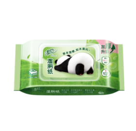 清风草本1层湿厕纸 40片6包一箱