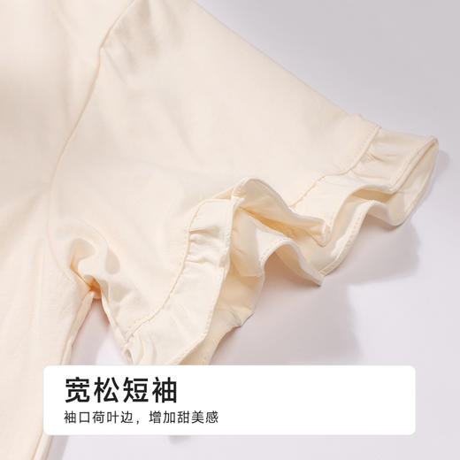 都市丽人生活家居女士棉质短袖裙薄40支TC拉架短袖类LHH6B9 商品图5