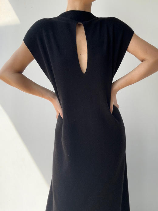 FE｜无袖金句小黑裙 真丝羊毛 正反两穿 [ 黑 / 白 ] 商品图4