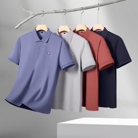 【100%棉】【DK】大依优型大码短袖POLO衫加肥加大半袖体恤夏季款肥佬宽松商务休闲百搭上衣男士胖子
