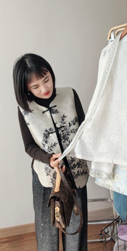 设计师款江南花瓣设计国风马甲 商品图6