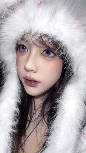 Hot girls（Hotgirl） 半年抛 蓝莓和梨 直径14.5mm着色14.0mm