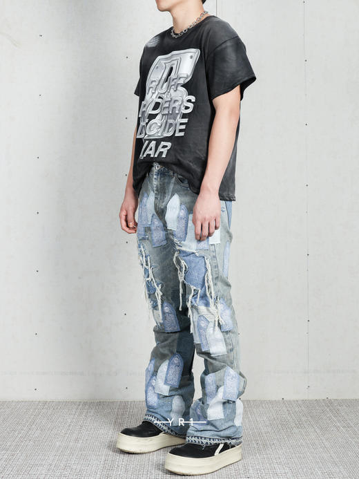 Patched Arch Repaired Blowout Denim 商品图2