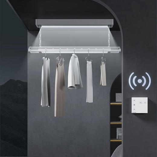 松下电动晾衣架「藏巧于形｜极简晾晒」 商品图3