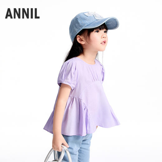 女童短袖上衣夏季新款安奈儿童装实体店同款XG521691 商品图1