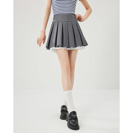 IEF/爱依服2025半身裙夏季 韩系甜美减龄学院少女风百搭摆裙N3818- 商品图3