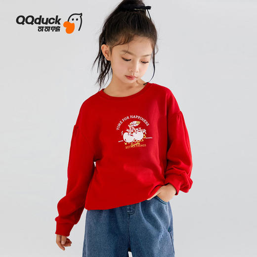 【110-160】【可可鸭】女童春秋百搭卫衣 商品图2