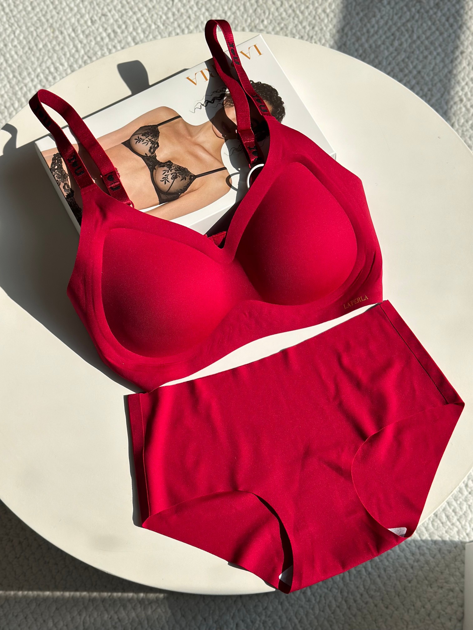 321-3 LA奶嘴内衣鸿运系列大红套装