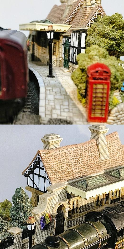 Lilliput Lane2001年限量为庆祝女王金禧制作的桑德林汉姆皇家火车站台 商品图7