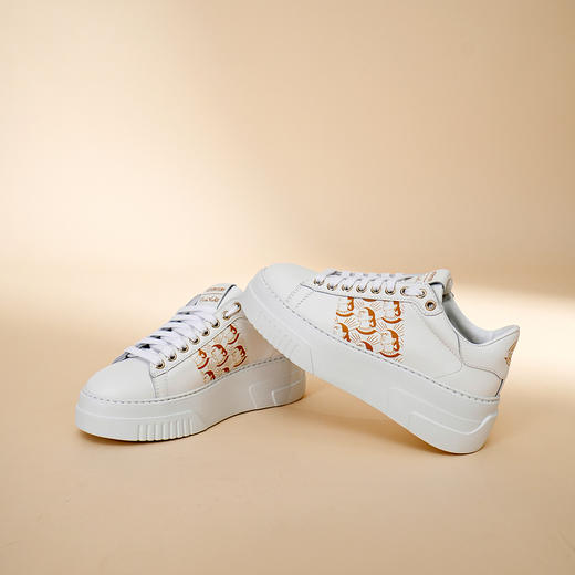 豪麟名鞋STOKTON女鞋时尚休闲鞋牛皮革683-FK白色 商品图3