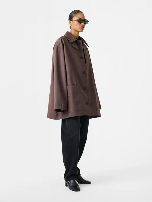 Studio Nicholson 茄棕色MEASURE双口袋廓形夹克 商品图2