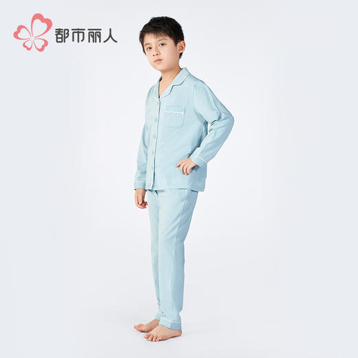 都市丽人童装正价棉质长袖套装薄单面无尘棉超值精选长袖类JHH9A1 商品图5