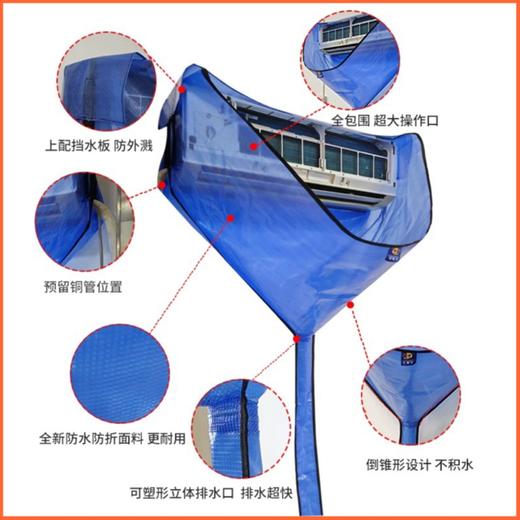 新款锥形空调挂机清洗接水罩 商品图3