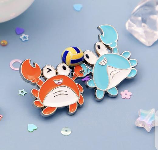 敢蟹系列徽章-我爱排球 商品图1