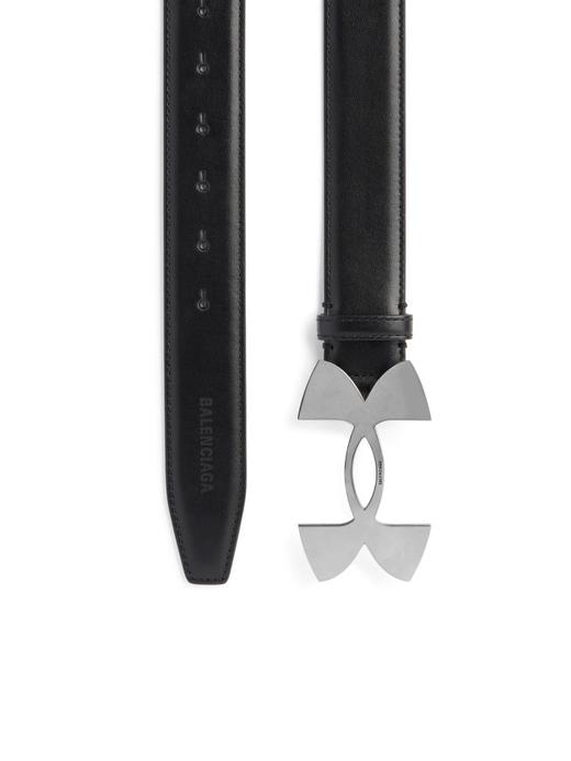 头层牛皮+钢头带扣。质感封神氛围感联名黑色复古牛皮腰带C032158 商品图6