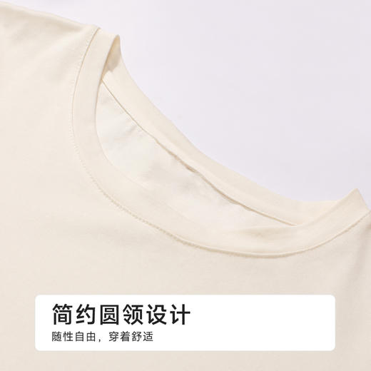 都市丽人生活家居女士棉质短袖裙薄32支纯棉单面短袖类LHH6E5 商品图4