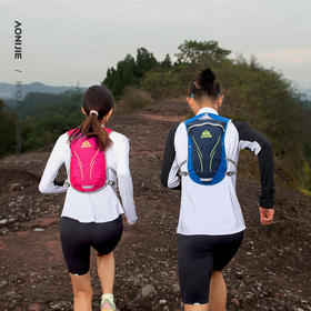 奥尼捷 越野跑步背包5.5L男女骑行包马拉松双肩包轻量贴身水壶包E885