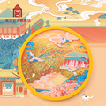 故宫 玉宇琼楼流沙杯垫 隔热垫 摆件生日礼物 故宫官方旗舰店