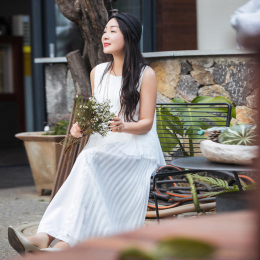 【林栖设计小店】（现货）素影绣月改良马面裙钉珠绣花国风2025春夏新品半身裙女1952121 商品图4