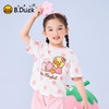 bduck小黄鸭童装夏季女童短袖T恤夏装卡通宝宝纯棉半袖T恤衫儿童上衣90-130 FF2601069 商品缩略图0