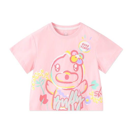 B.Duck小黄鸭童装夏季短袖T恤90-130 FF2601008 商品图3