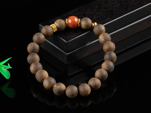 XY0117沉香南红925银手串 商品图3