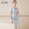 EITIE爱特爱法式复古优雅气质短袖蕾丝包臀连衣裙夏季新款B2507632 商品缩略图0