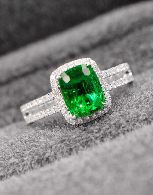 1.25ct刻面祖母绿戒指 商品图0