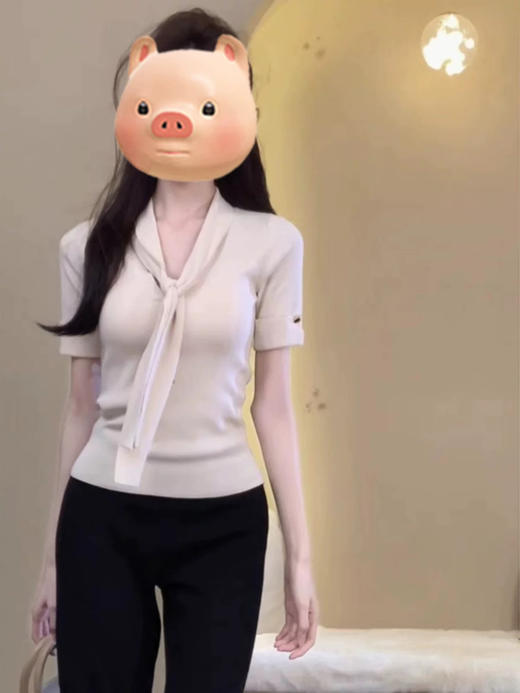 飘带冰丝短袖 商品图6