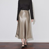 春秋高级感鎏光缎垂坠感奢华名媛松弛半身裙WLZD2501605 商品缩略图0