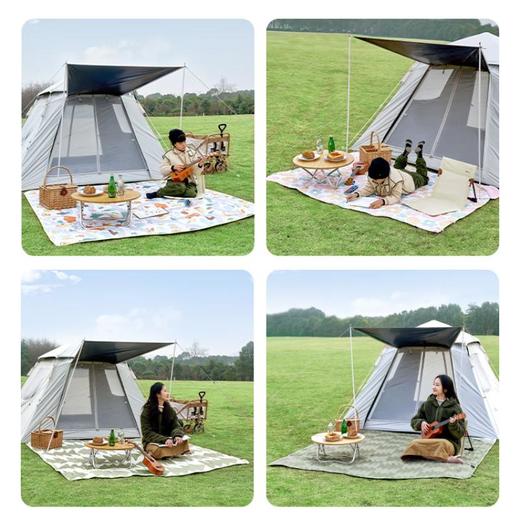 牧高笛超声波野餐垫 暖沙色180*200cm 商品图3