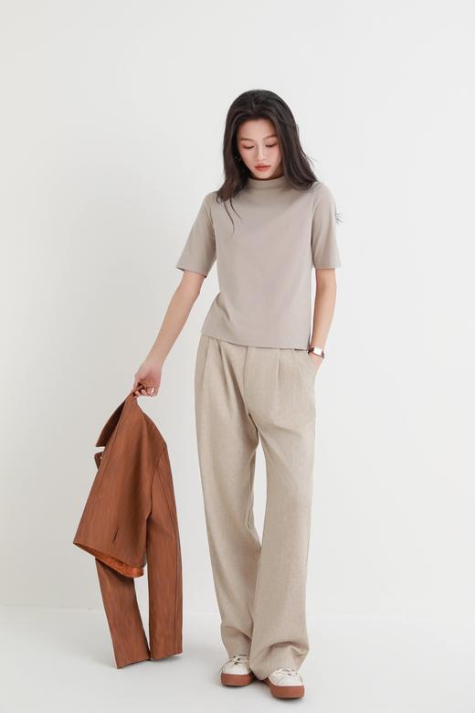 “T恤新潮流”！【DUBAILI-新中式小立领中袖天丝衣】甄选莱赛尔天丝+棉+氨纶面料  软糯舒适 透气吸湿 自带凉感 高弹丝滑 抗皱耐磨 小立领中袖修身版型 藏肉显瘦又高级百搭 一衣多穿的万搭王！ 商品图7