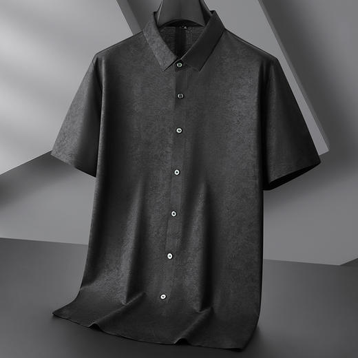 【棉质】【DPF】大依优型大码短袖衬衫潮流碎花半袖衬衣加肥加大码棉质透气夏装肥佬宽松上衣男士 商品图1