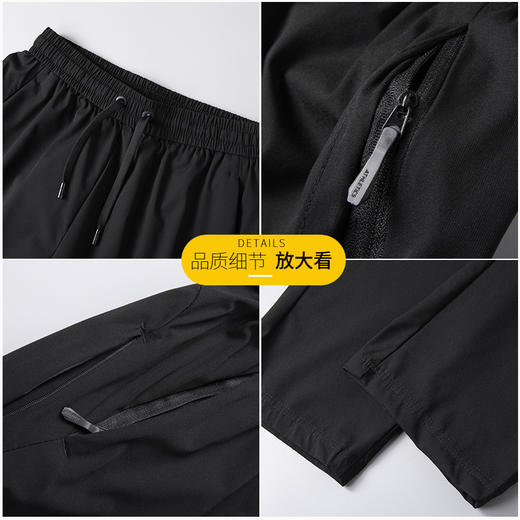 【DSF】大依优型大码冰丝裤直筒休闲运动夏季长裤弹力大号裤子加肥加大松紧腰宽松 商品图2